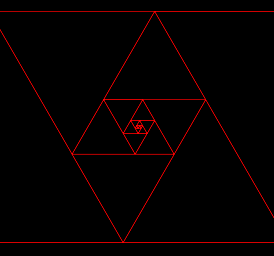 A 'Fibonacci Rose', constructed from Fibonacci-Series equilateral triangles