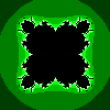 analogue of the Mandelbrot set fractal, for z raised to the fifth power (z^5)